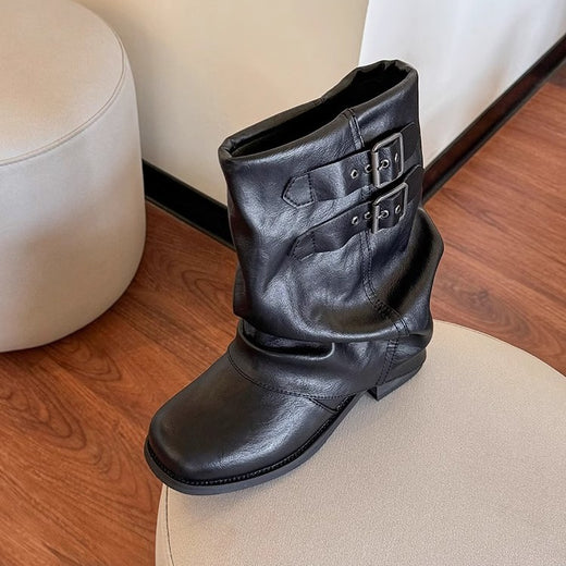 Platform ankle boots
