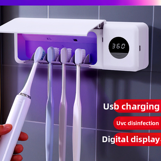 Smart UV Toothbrush Sterilizer with Digital Display product image 1