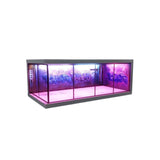 Miniature Cyberpunk Scene Model with Neon Lights