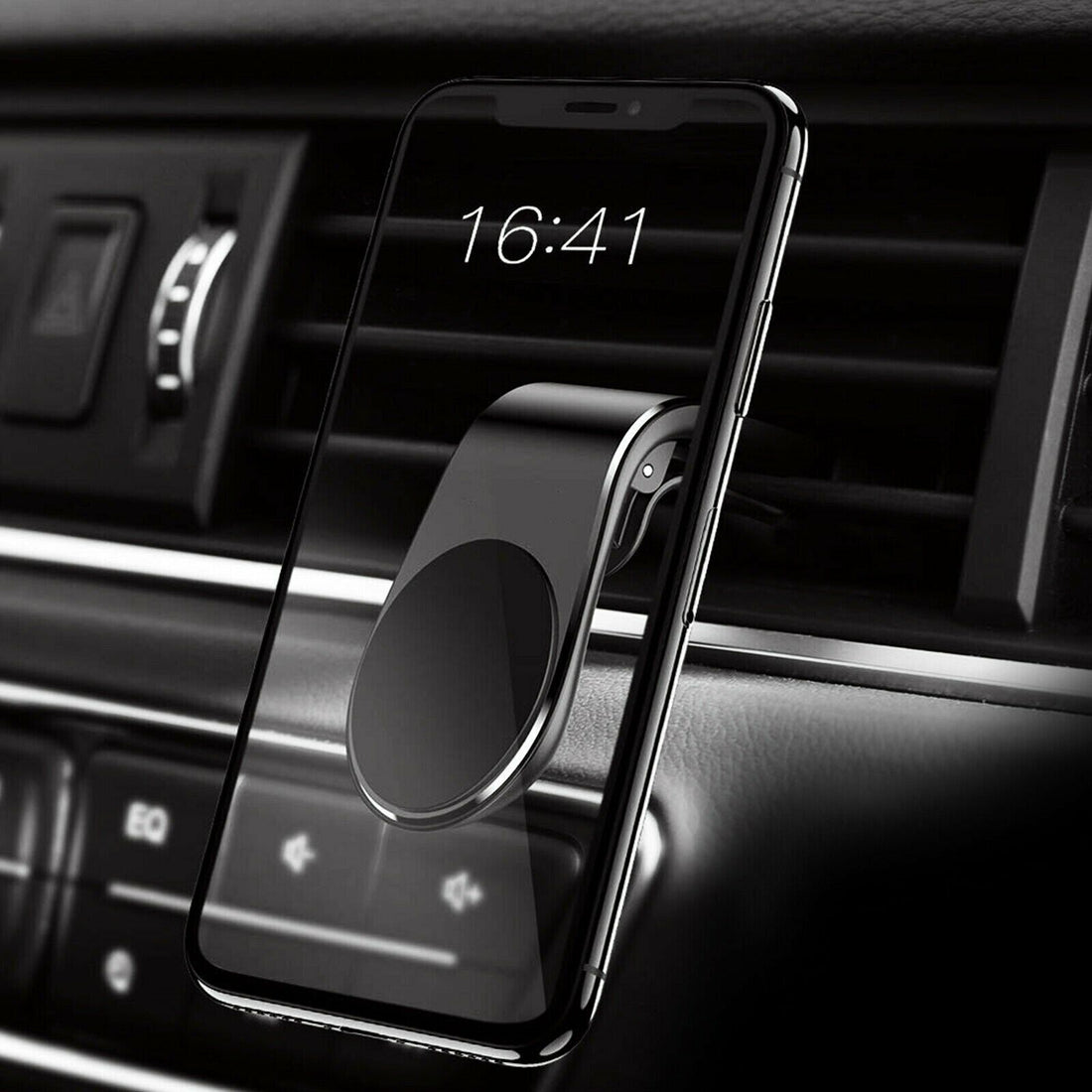Magnetic car air vent phone holder metal plate accessory