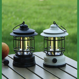 Retro Solar Rechargeable Camping Lantern