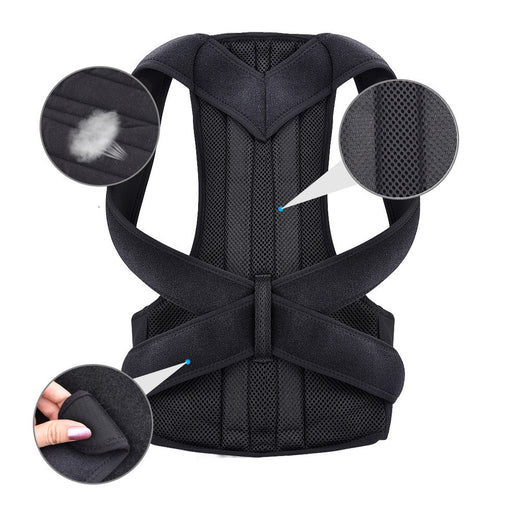 Double Ribbed Back Support Posture Correction Belt