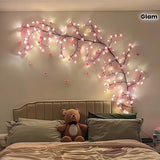 Bendable LED Rattan Lights with Floral and Butterfly Designs for Indoor Decoration