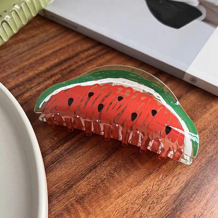 Fruit hair claw clip kiwi design