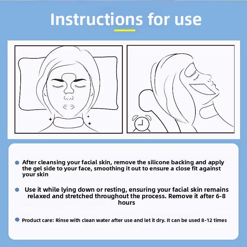 Anti-wrinkle lifting and firming T-shaped chest pad