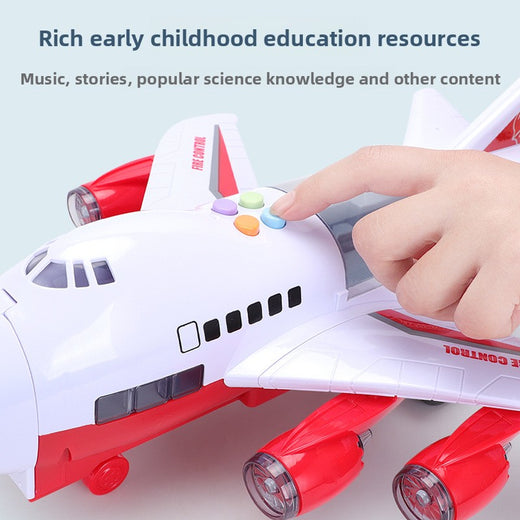 Inertia Transforming Aircraft Toy with Music and Alloy Cars product image 3