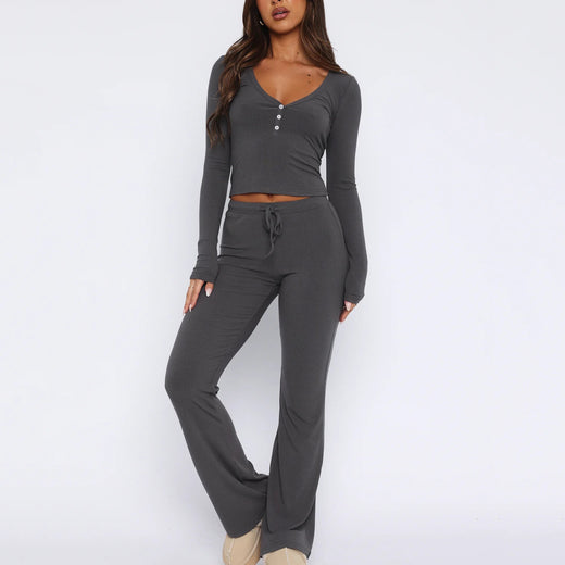 Two-piece jacket and trousers
