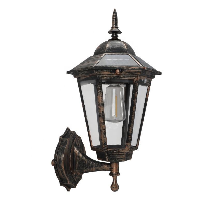 Solar Powered Outdoor Wall Light with Motion Sensor