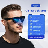 AI Smart Glasses with Camera and Bluetooth