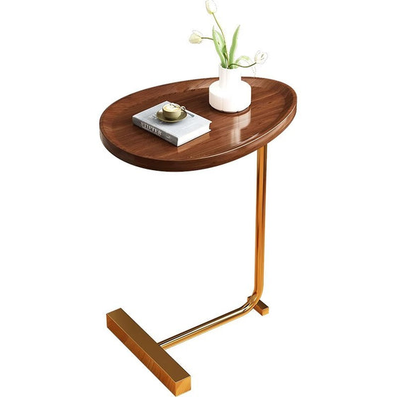 Modern oval C-shaped side table, photo 5