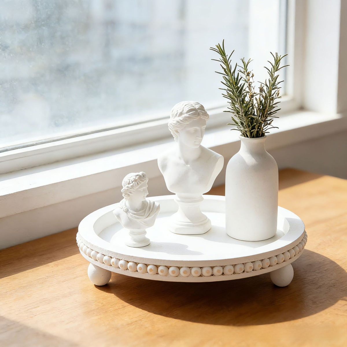 Vintage Wooden Bead Display Tray