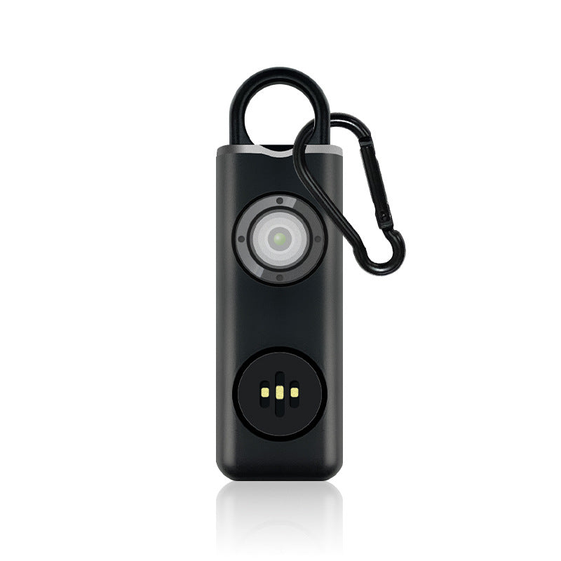 Rechargeable Personal Alarm Keychain with LED Light