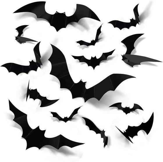 3D Halloween Bat Wall Stickers