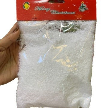 8 grams of foam powder to simulate snowflakes
