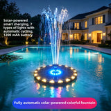 Solar Powered Floating Fountain