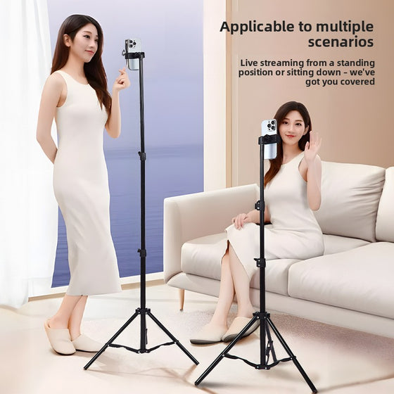 Portable tripod selfie stick with ground support Phone Accessories product image 2