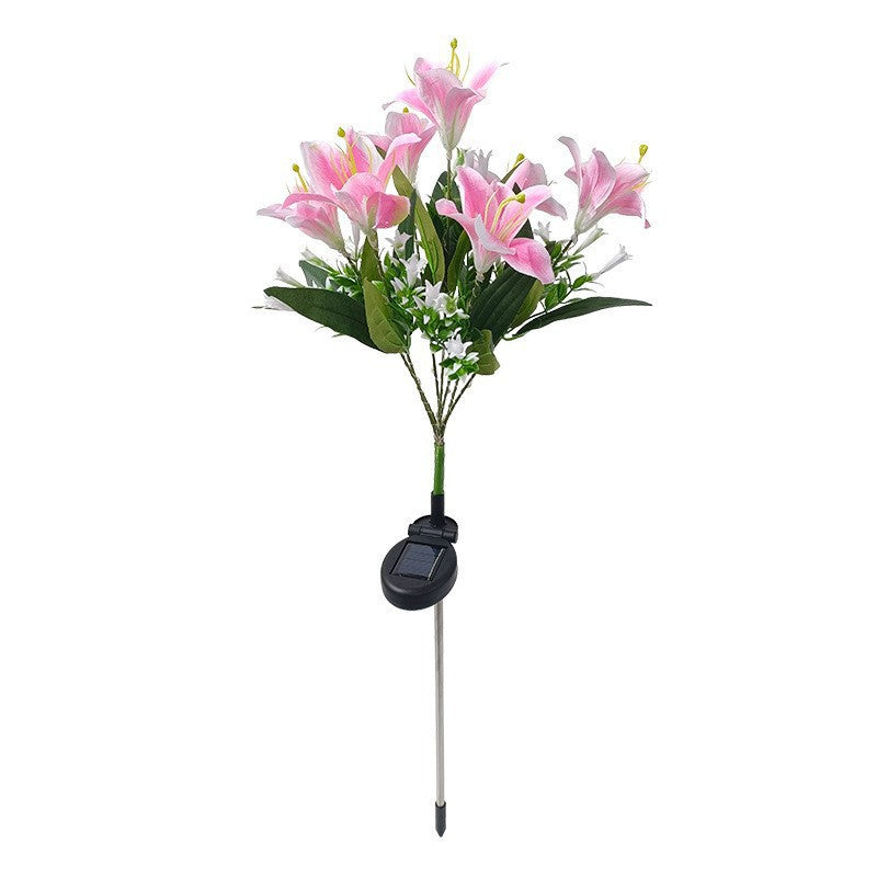 Solar Powered LED Lily Flower Garden Lights Outdoor & Pond Lighting product image 5