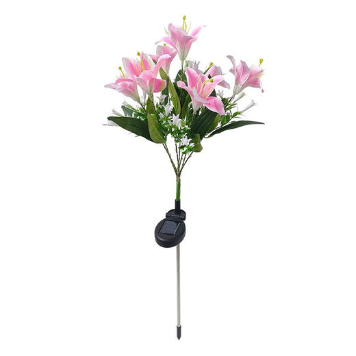 Solar Powered LED Lily Flower Garden Lights