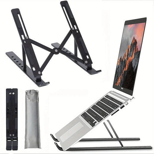 Portable Adjustable Laptop Stand Tablet Desk Riser Holder