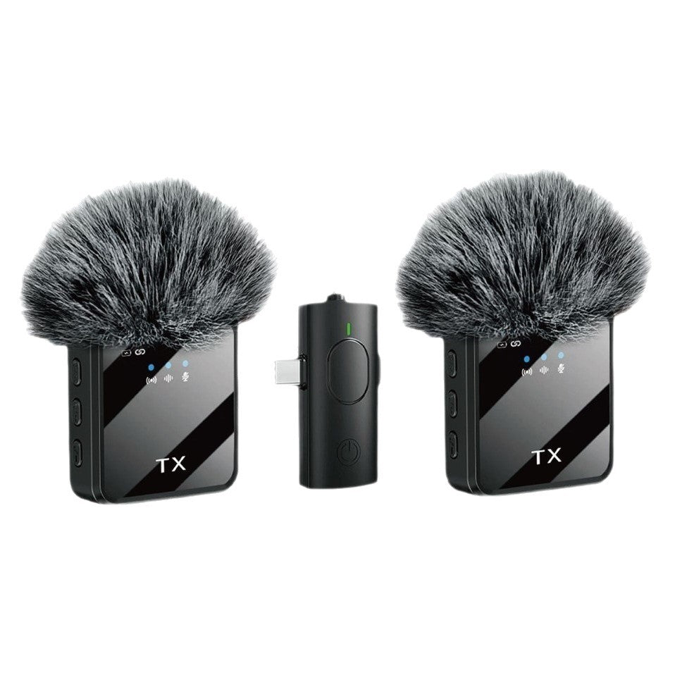 wireless lavalier microphone for mobile live streaming, compact wireless microphone for recording and audio capture product