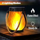 Solar Powered Hanging Lantern with Dancing Flame