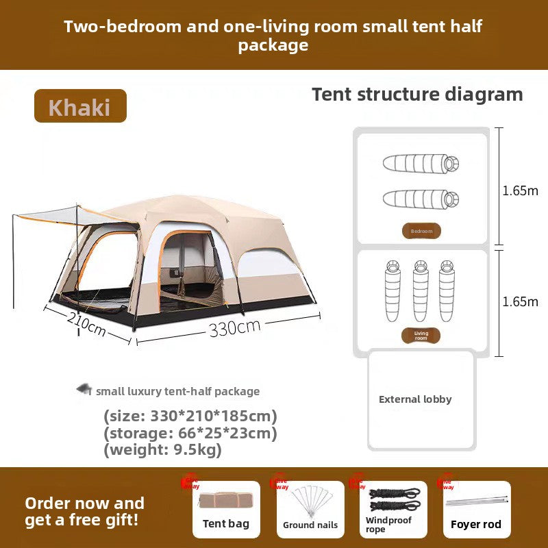 Large Camping Tent with Rooms Sun Shelter