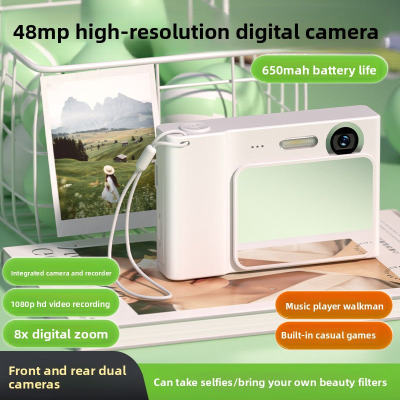 Slide Cover HD Self-timer Digital Camera