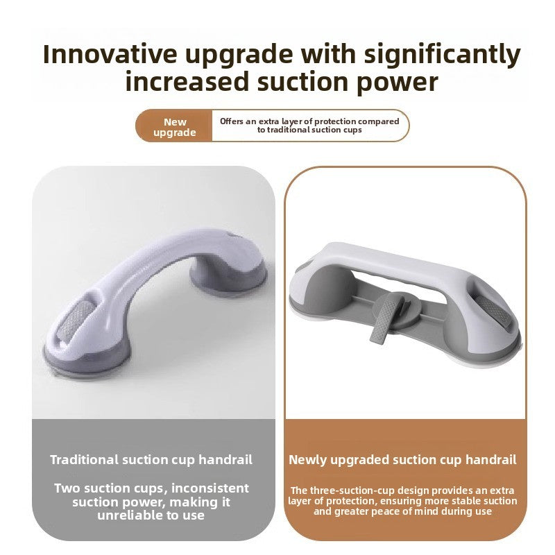 Strong Suction Cup Bathroom Safety Handle Anti-Slip Elderly Grab Bar