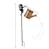 Solar Kettle Lamp Outdoor Decorative Garden Lawn Light with Hollow Projection