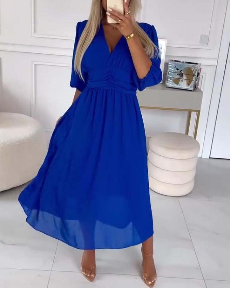 Waist-cinching, figure-flattering maxi dress