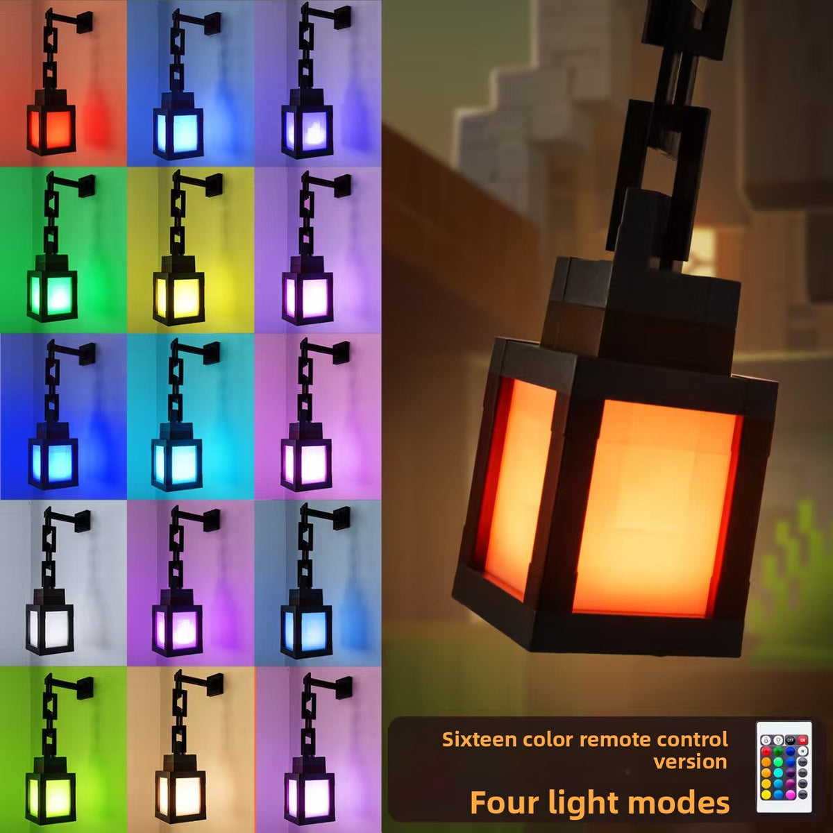 Minecraft Rechargeable LED Lantern Night Light