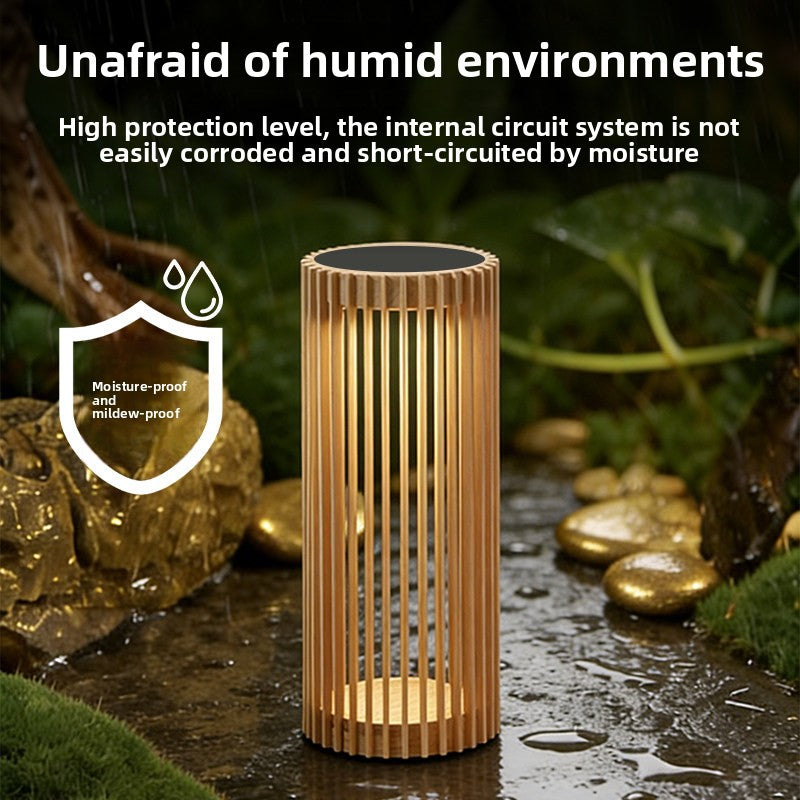 Japanese Style Solar Powered Outdoor Garden Light