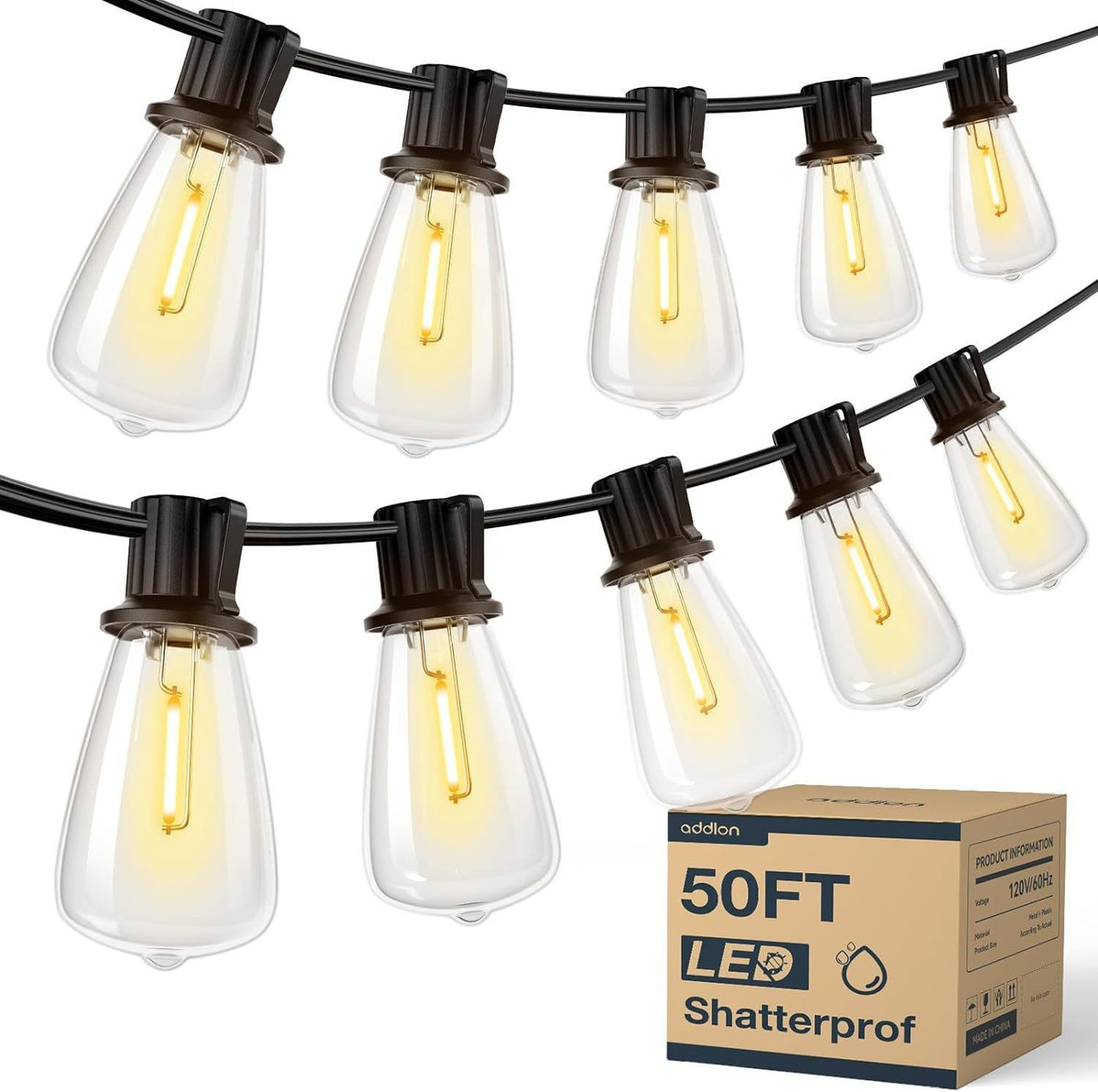 Solar Bubble Ball Light String