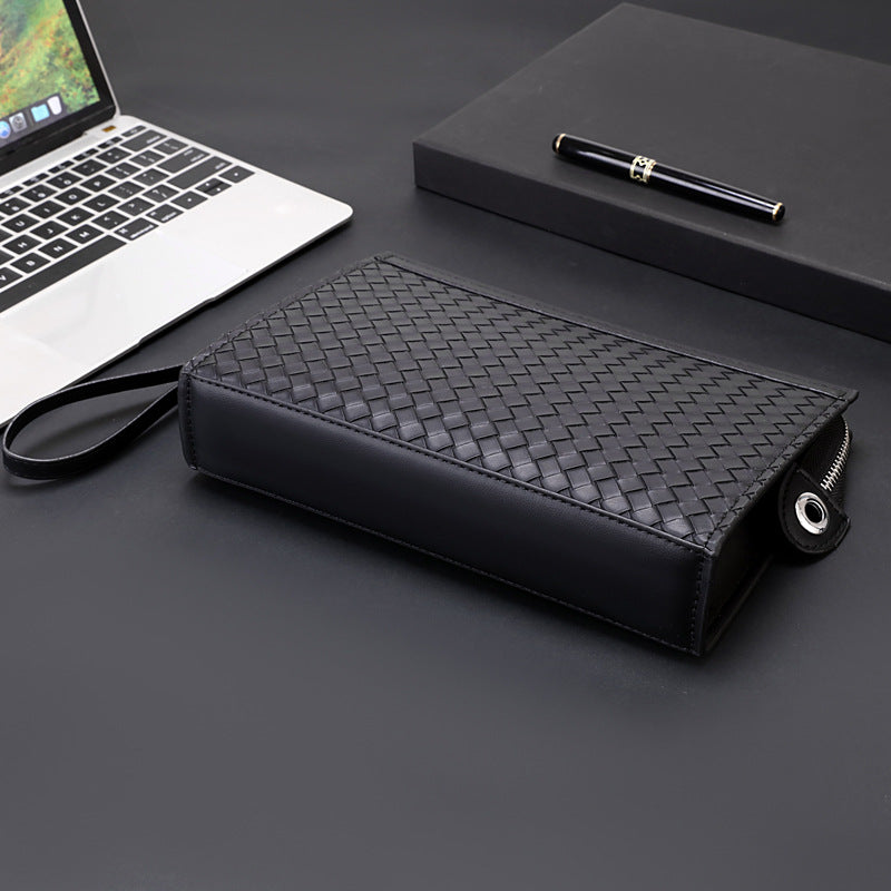 Mens Woven Pattern Clutch Bag