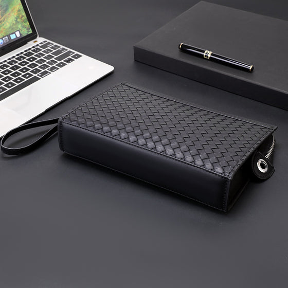 Mens Woven Pattern Clutch Bag image 3