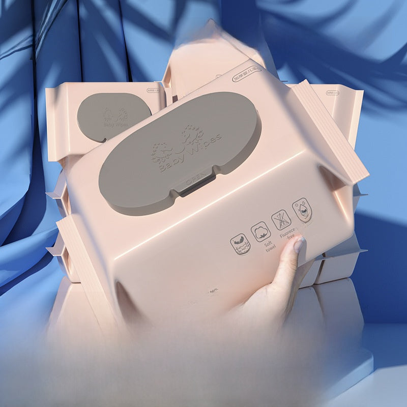 Thick baby wipes in large packages