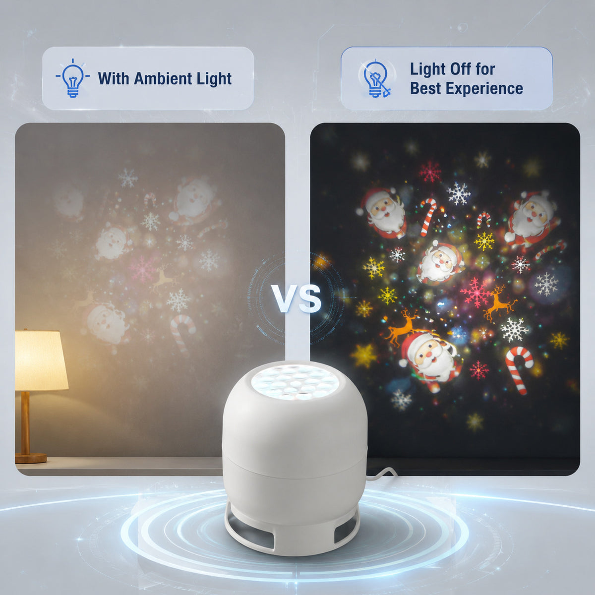 USB Rechargeable Atmosphere Projector Light