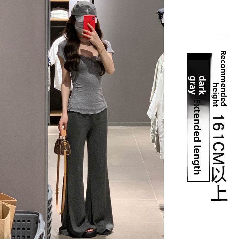 Flared Drape Pants for Women