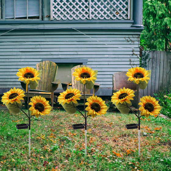 Solar Powered Sunflower Garden Lights Outdoor & Pond Lighting product image 3