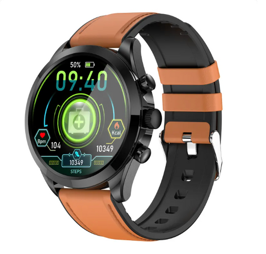 Fitness smart watch heart rate tracking screen
