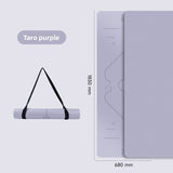 Professional Non-Slip Rubber Yoga Mat with Laser Lines