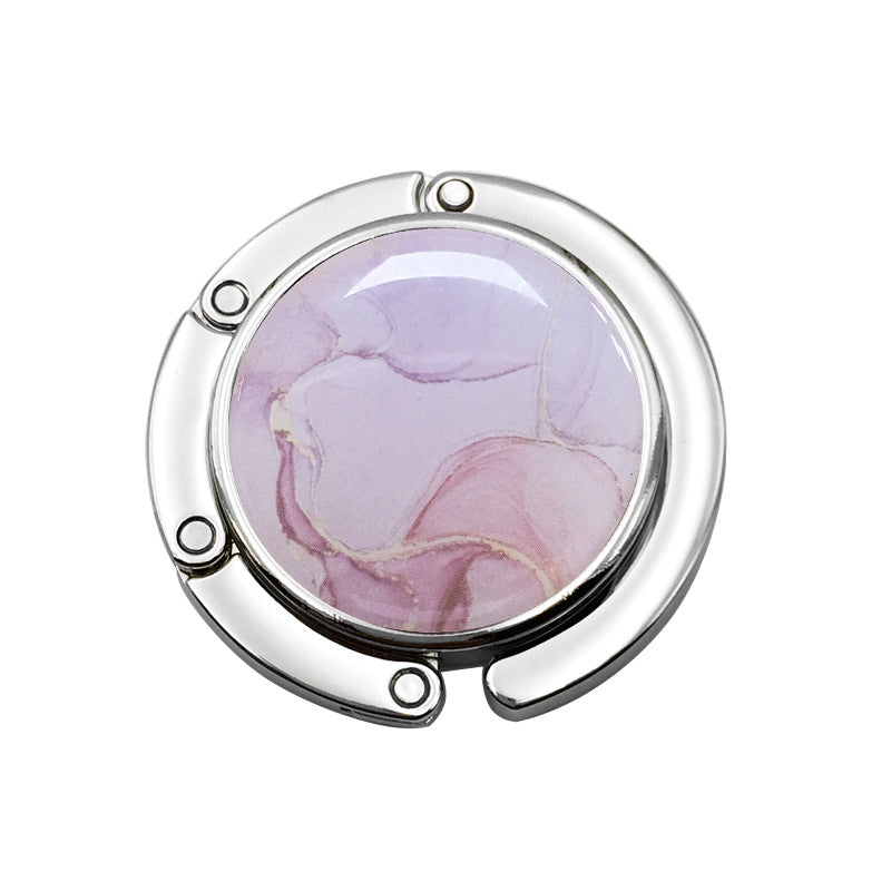 Creative Round Metal Folding Handbag Hook