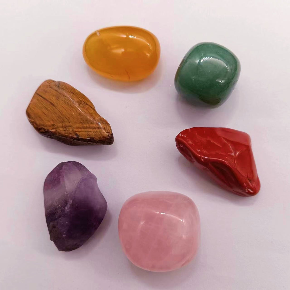 Natural Crystal Mineral Specimens Educational Set