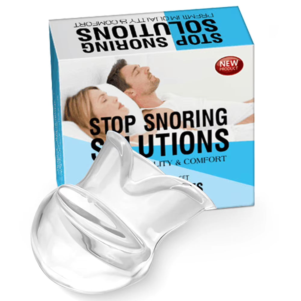 Anti-snoring device demonstration of tongue retainer position