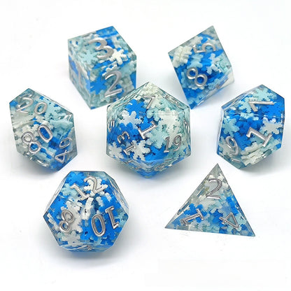Resin Pointed Dice for Tabletop RPG