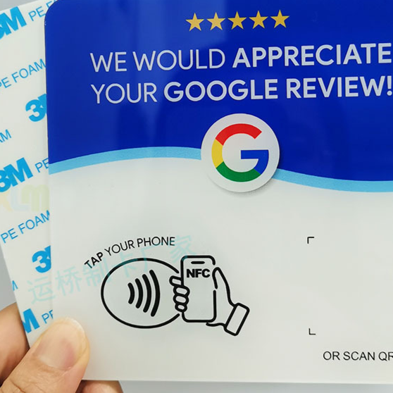 Acrylic NFC Review Table Card product image 6
