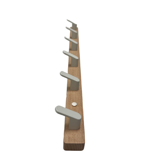 Beech Wood Adhesive Wall Mounted Coat Hooks