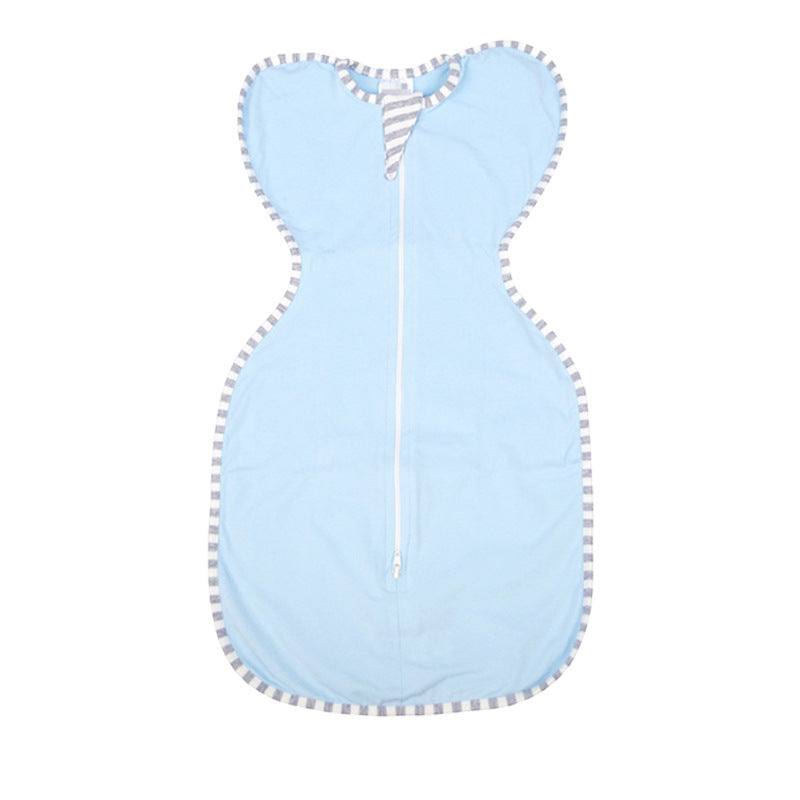Infant sleep bag to prevent startled movements