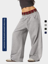 Vintage Striped High Waist Casual Pants