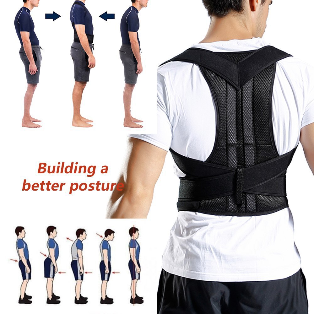 Double Ribbed Back Support Posture Correction Belt